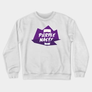Purple Nasty mountain Crewneck Sweatshirt